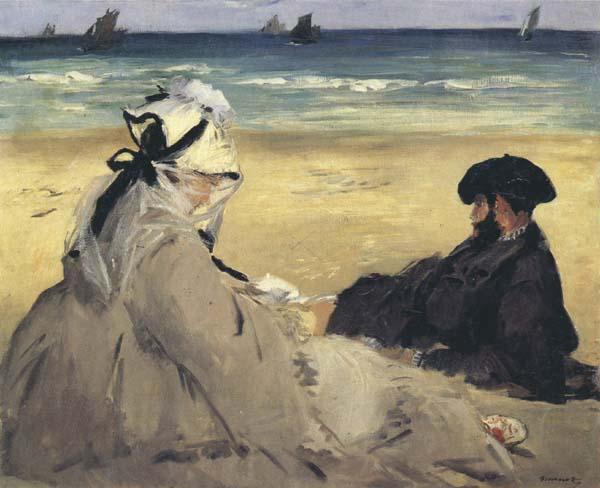 Edouard Manet At the Beach (mk40) France oil painting art